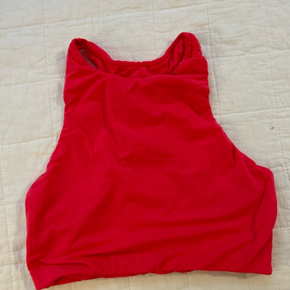 Skims Fits Everybody Highneck Racerback Bralette. Hot Pink. Size S.